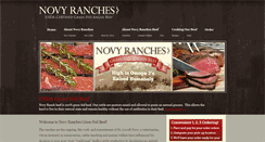 Desktop Screenshot of novyranches.com